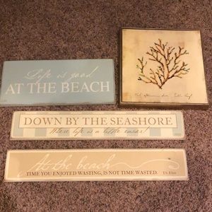 beach signs